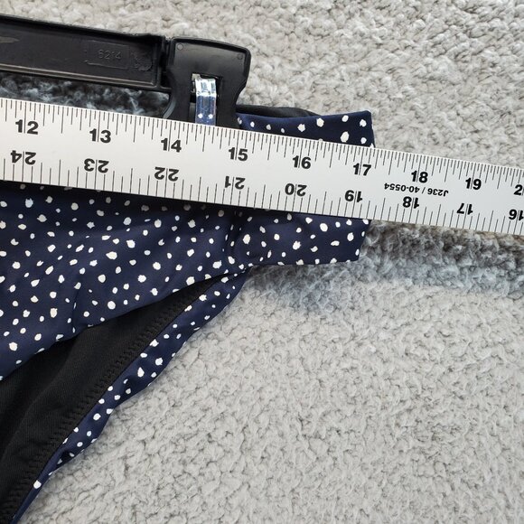 NWT J. Crew Blue Polka Dot Plus Swim Hipster Bikini Bottom - Picture 4 of 9